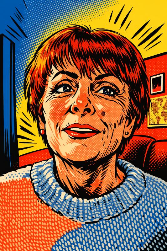 Photo de profil stylisée de Brigittte Preynat